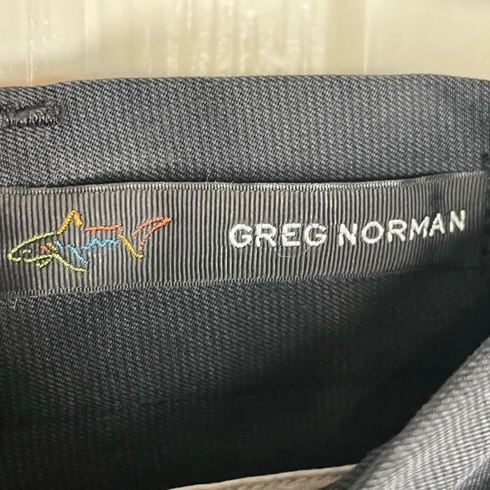 Greg Norman Sz 36 Men’s Black Shorts Flat Front
